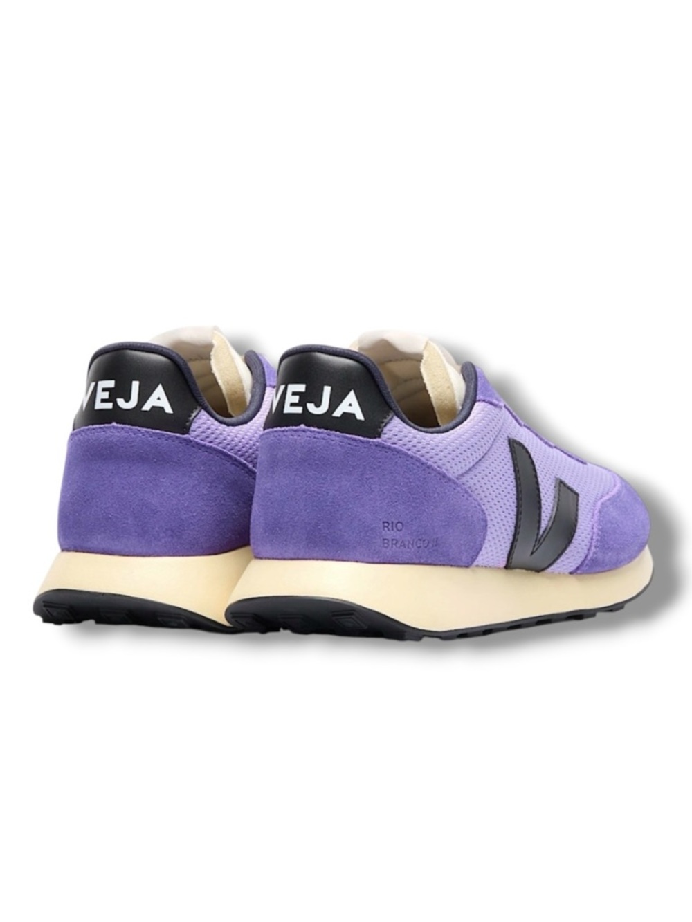 Veja Lavender and Black Rio Branco II Sneakers size 7/38 NIB! - Picture 3 of 8